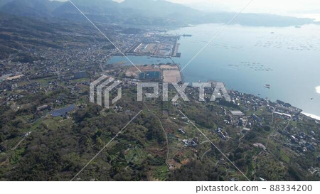 View Akitsu Port from Mt. Hono in Kazahaya, Akitsu-cho, Higashi-Hiroshima City 88334200