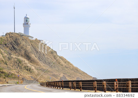 Omaezaki Lighthouse in early spring, Omaezaki City, Shizuoka Prefecture Omaezaki Lighthouse in early spring, Omaezaki City, Shizuoka Prefecture 88334692