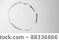 Minimal 3D illustration with an empty round frame 88336866
