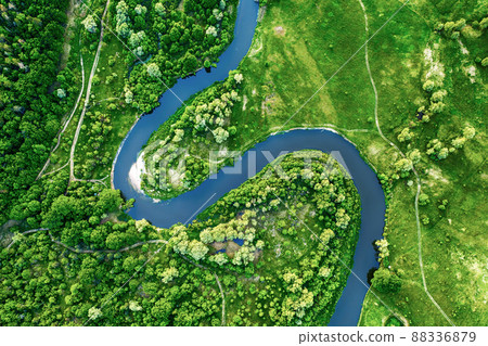 River in the meadows 88336879