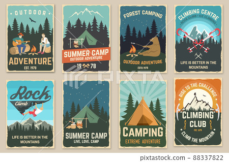 Vintage Rock Climbing T-shirt Design