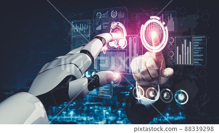 Future artificial intelligence and machine learning for AI droid robot or cyborg Future artificial intelligence and machine learning for AI droid robot or cyborg 88339298