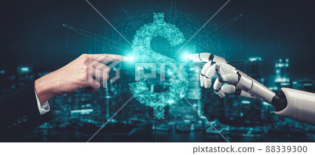 Future artificial intelligence and machine learning for AI droid robot or cyborg Future artificial intelligence and machine learning for AI droid robot or cyborg 88339300