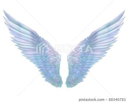 Beautiful blue wings material illustration Beautiful blue wings material illustration 88340781