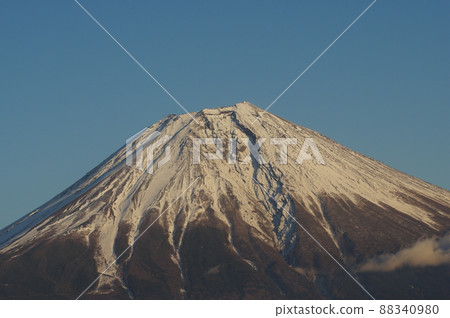 晚上從富士宮市井之頭眺望富士山 88340980