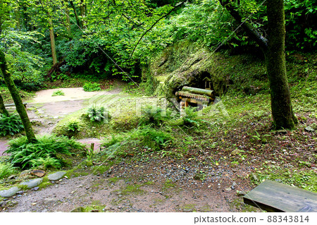 [Shimane] Iwami Ginzan in early summer, the entrance to Ryugenji Mabu 88343814