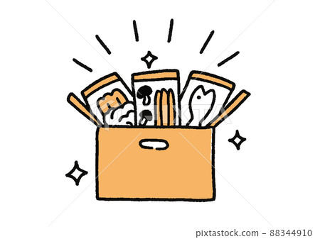 Meal kit illustration 88344910