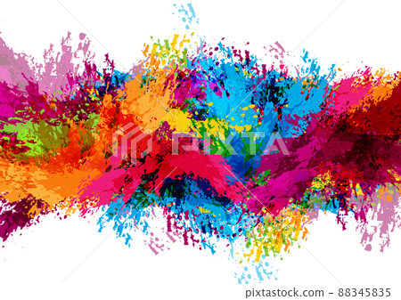 Abstract vector splash and paint color background . Paint splash color. Vector illustration design background. Abstract vector splash and paint color background . Paint splash color. Vector illustration design background. 88345835
