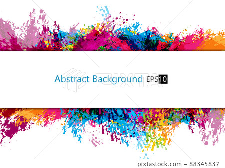 Abstract vector splash and paint color background . Paint splash color. Vector illustration design background. 88345837