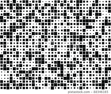 Pattern with random squares of different sizes, seamless background 88346165