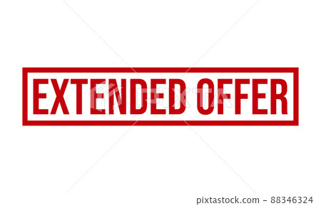 Extended Offer Rubber Stamp Seal Vector Extended Offer Rubber Stamp Seal Vector 88346324