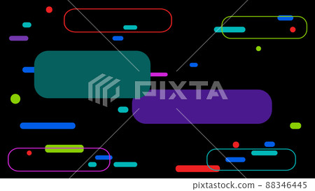 black neon abstract background 80e style, bright vintage retro illustration black neon abstract background 80e style, bright vintage retro illustration 88346445