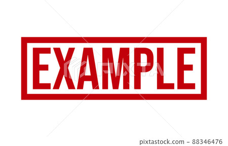 Example Rubber Stamp Seal Vector 88346476