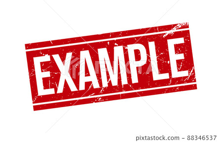 Example Rubber Stamp Seal Vector 88346537