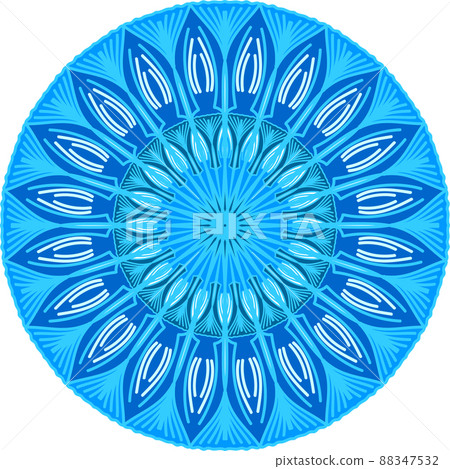 Abstract mandala design element. Decorative round pattern. 88347532