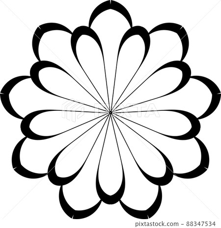 Abstract mandala design element. Decorative round pattern. 88347534