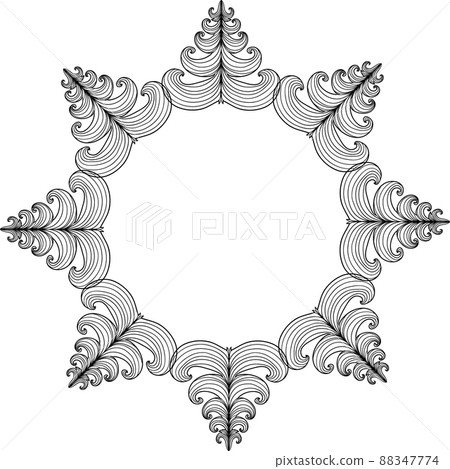 Lacy frame - Stock Illustration [88347774] - PIXTA