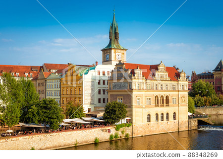 The Smetana Museum (Muzeum Bedricha Smetany) and Prague cityscape. Czech Republic 88348269