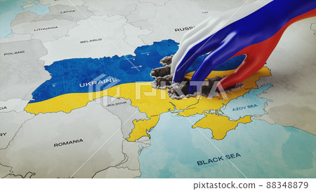 Animation of the Russian occupation of Ukraine Animation of the Russian occupation of Ukraine 88348879