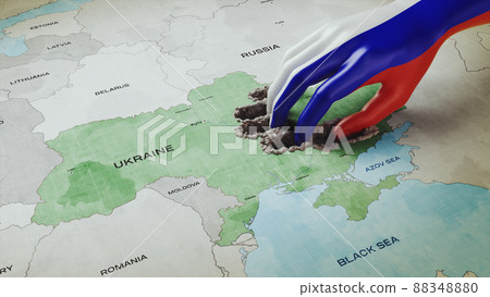 3D Animation of the Russian occupation of Ukraine 88348880