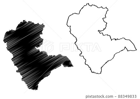 Gutersloh district (Federal Republic of Germany, State of North Rhine-Westphalia, NRW, Detmold region) map vector illustration, scribble sketch Gutersloh map Gutersloh district (Federal Republic of Germany, State of North Rhine-Westphalia, NRW, Detmold region) map vector illustration, scribble sketch Gutersloh map 88349833
