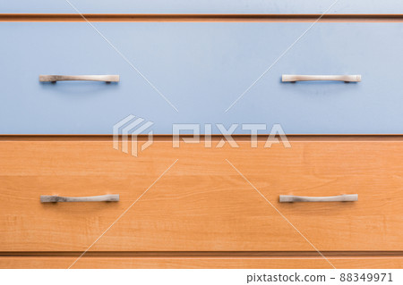 Metal vintage handle brown and blue antique dresser object design of furniture and interior of the house room, close-up Metal vintage handle brown and blue antique dresser object design of furniture and interior of the house room, close-up 88349971