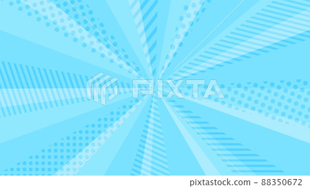 帶有淺藍色圖案的時尚旭日集中線條背景材料 88350672