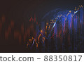 Global financial in graphic futuristic concept suitable for global financial investment or Economic trends business idea and all art work design. 88350817