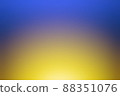 Blurry light from the setting sun and blue sky in the colors of the Ukrainian flag. UA. Blurred sunset. Abstract background, soft focus, illustration 88351076