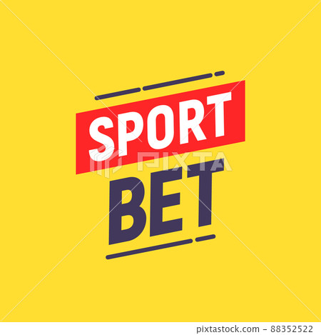 Sport bet logo icon. Live bet app football soccer vector icon 88352522