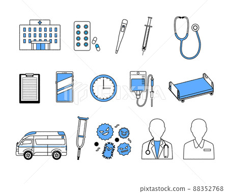 Medical illustration set 88352768