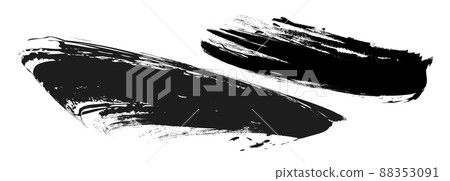 日式材質筆刷質感墨水墨刷花紋波浪紋筆觸筆刷質感 日式材質筆刷質感墨水墨刷花紋波浪紋筆觸筆刷質感 88353091