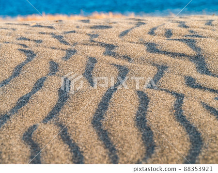 Spring Minamiboso evening scenery Beautiful sandy beach wind crest 88353921