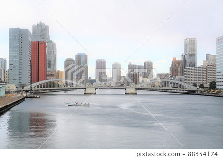 Sumida River from Tsukiji Ohashi 88354174