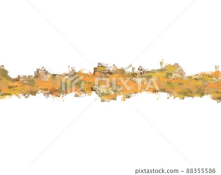 "LINE" Roughly painted line orange 88355586