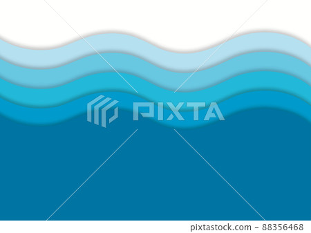 Modern pop waves like paper-cutting 88356468