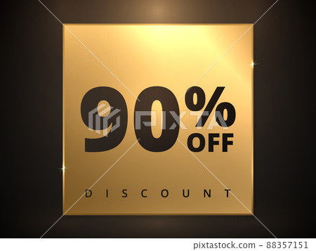 90 off discount banner. Special offer sale 90 percent off. Sale discount offer. Luxury promotion banner 90 off discount banner. Special offer sale 90 percent off. Sale discount offer. Luxury promotion banner 88357151