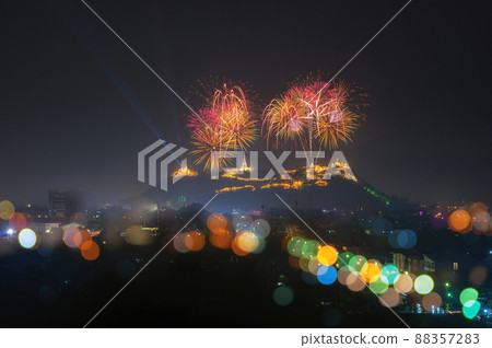 Khao Wang Fireworks, phetchaburi Thailand. 88357283