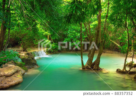 Huay Mae Kamin waterfall Huay Mae Kamin waterfall 88357352