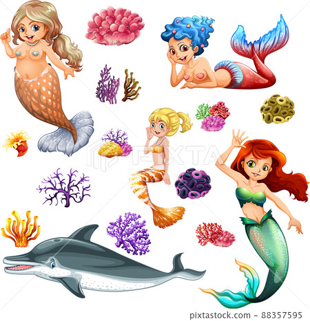 Different types of sea animals 88357595