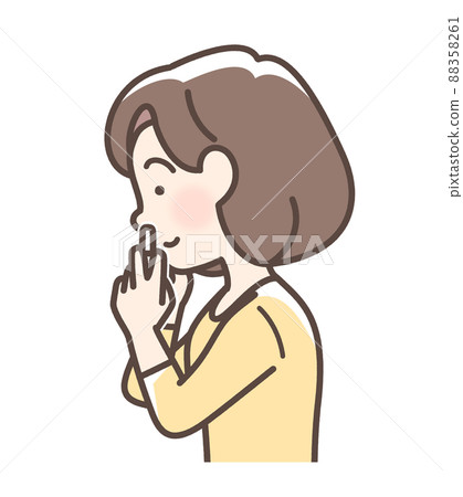 Women using nasal drops 88358261