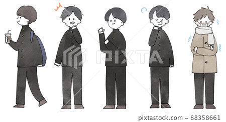 人物插圖 set_high school 男孩 88358661