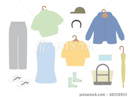 Women's clothing set 2 Spring clothing, outerwear, skirts, short sleeve knits, trousers, shoes, bags, accessories 88358933