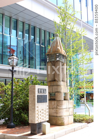 Ginza 1-chome, Chuo-ku, Tokyo Brick Ginza monument, gas lamp and Kyobashi main pillar Kyobashi 88359400