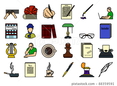 Writer Icon Set Writer Icon Set 88359591