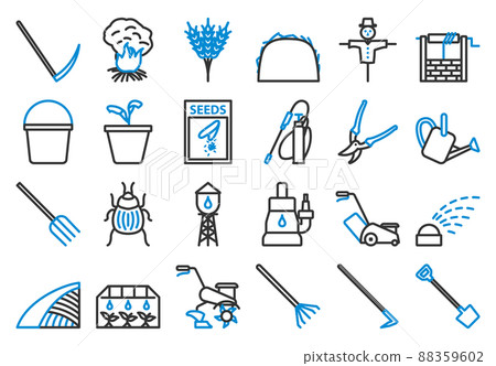 Garden Icon Set Garden Icon Set 88359602