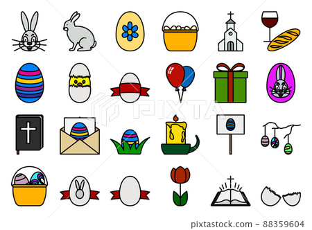 Easter Icon Set 88359604