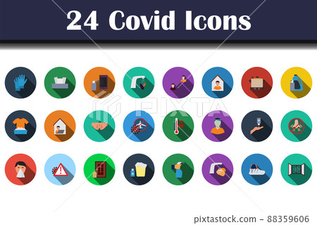Covid Icon Set 88359606