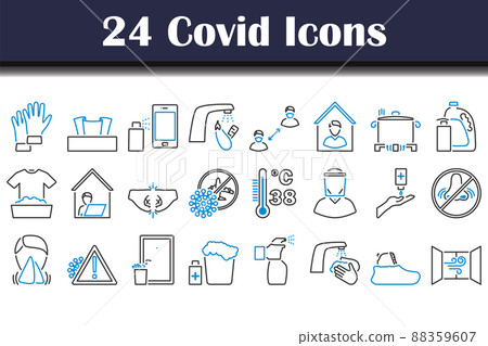 Covid Icon Set 88359607