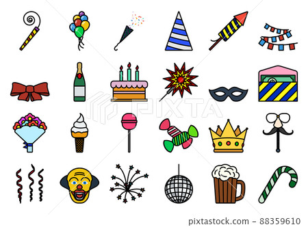 Celebration Icon Set Celebration Icon Set 88359610